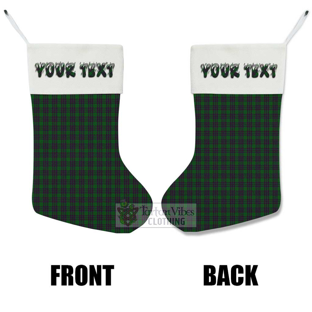 Elphinstone Tartan Christmas Stocking with Personalized Text - Tartan Vibes Clothing