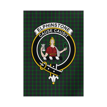 Elphinstone Tartan Flag with Family Crest - Tartan Vibes Clothing