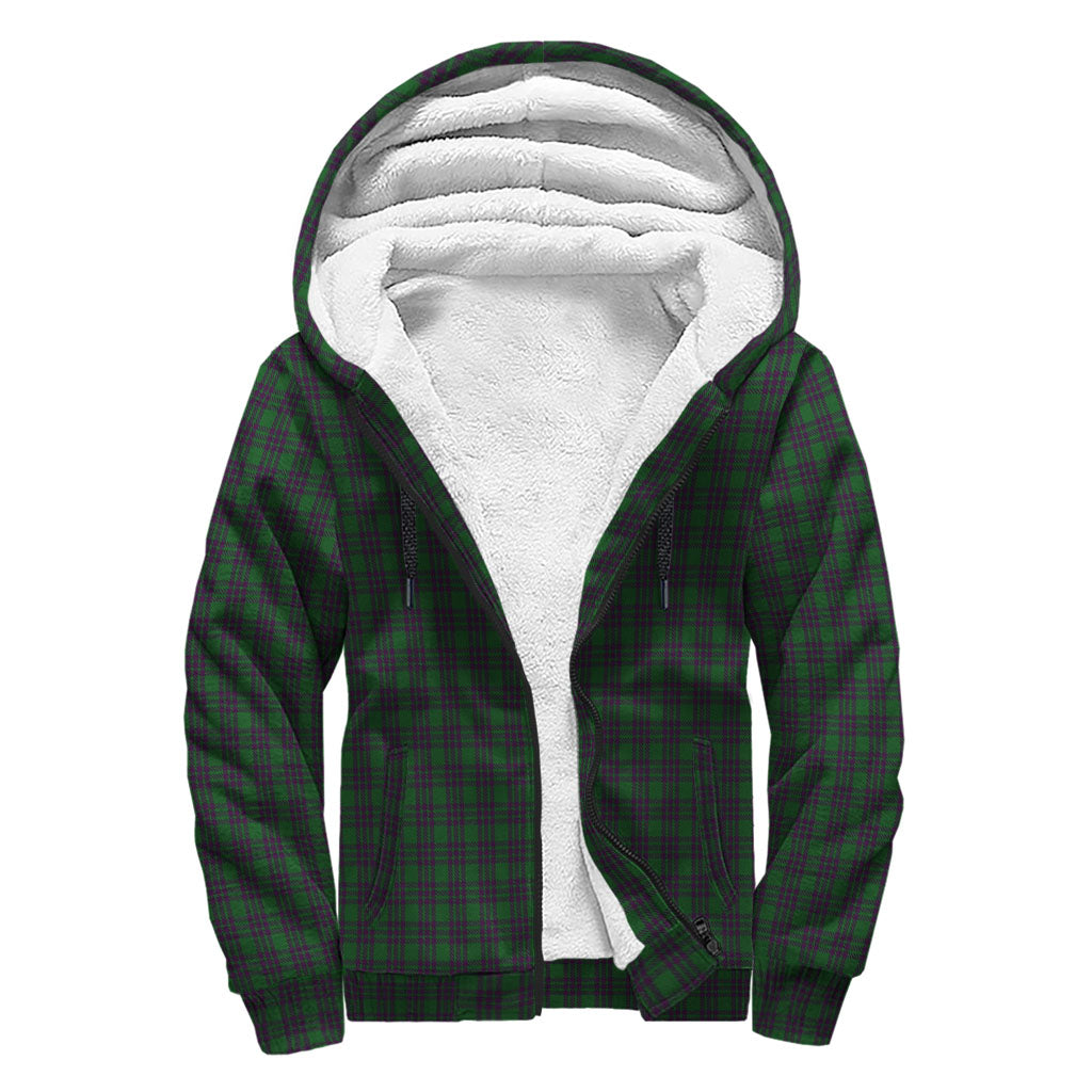 Elphinstone Tartan Sherpa Hoodie with Family Crest - Tartan Vibes Clothing