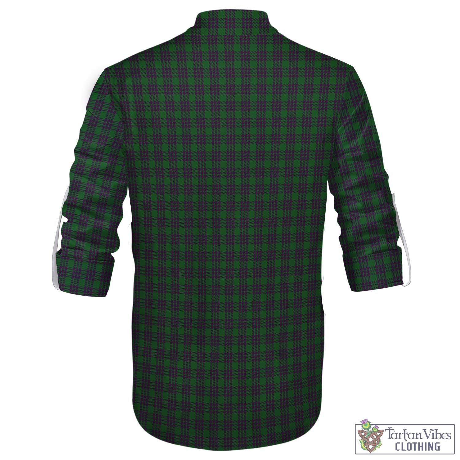 Elphinstone Tartan Men's Scottish Traditional Jacobite Ghillie Kilt Shirt - Tartan Vibes Clothing
