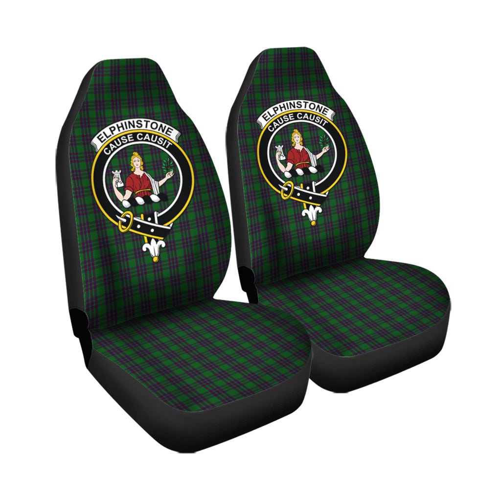 Elphinstone Tartan Car Seat Cover with Family Crest - Tartan Vibes Clothing