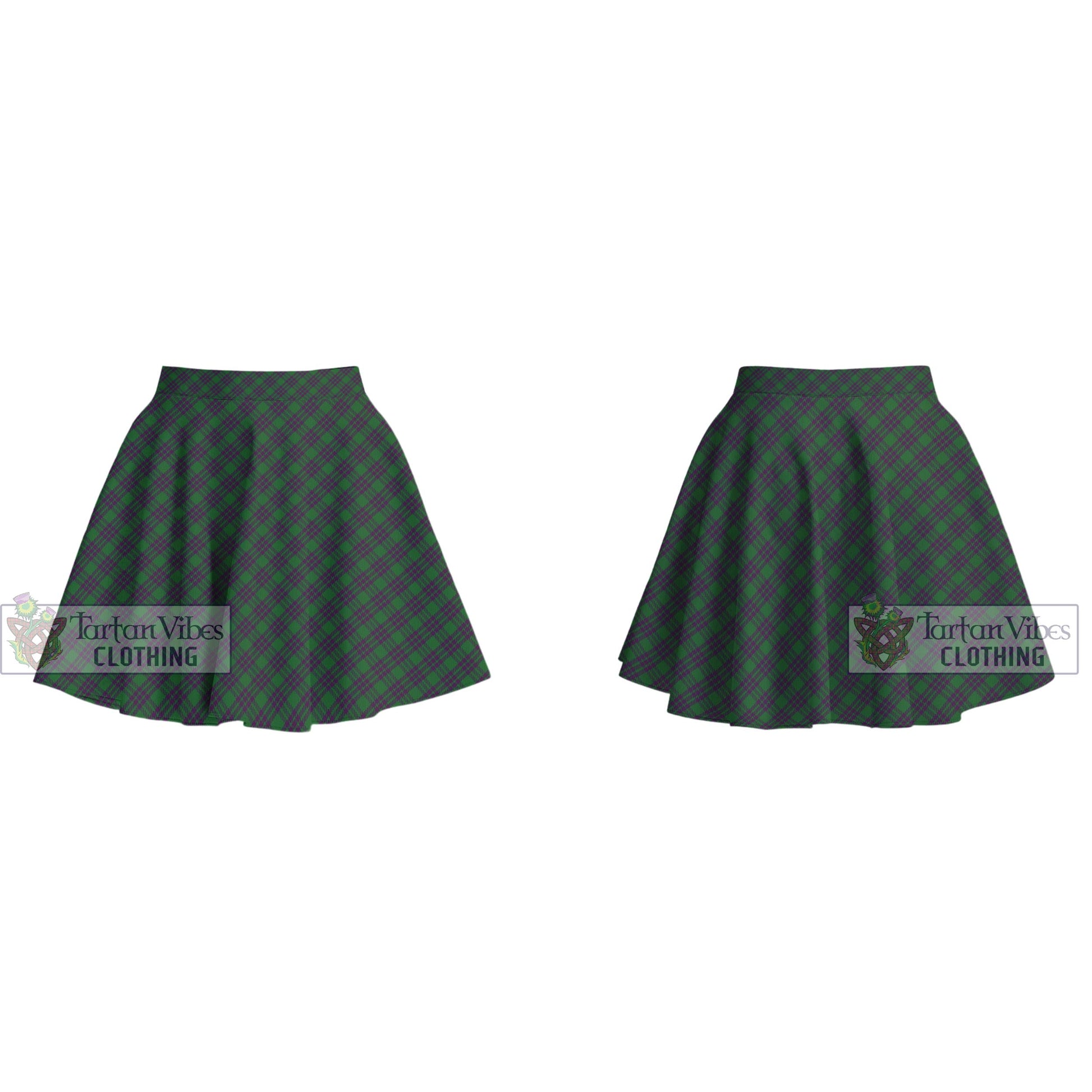 Elphinstone Tartan Women's Plated Mini Skirt Cross Style - Tartan Vibes Clothing