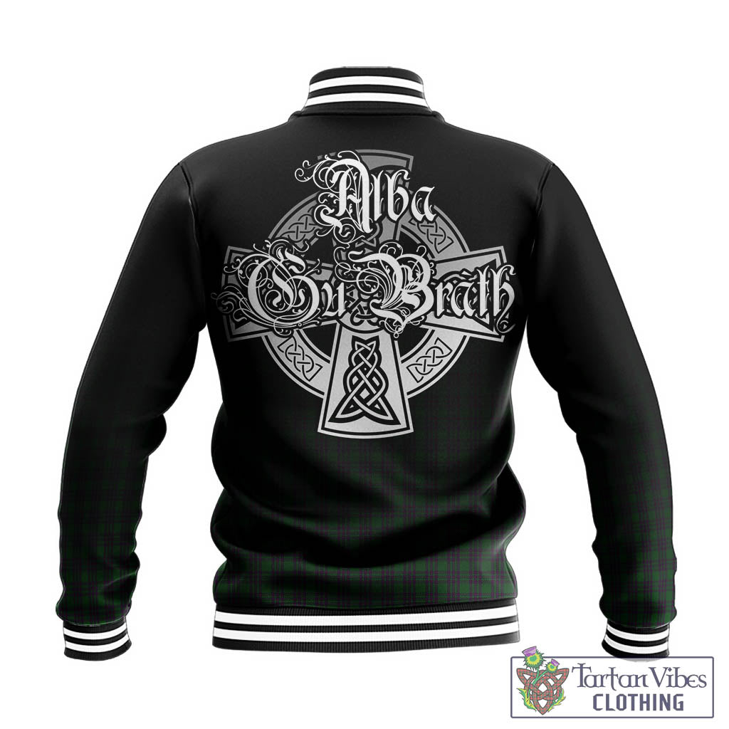Elphinstone Tartan Baseball Jacket Featuring Alba Gu Brath Family Crest Celtic Inspired - Tartan Vibes Clothing