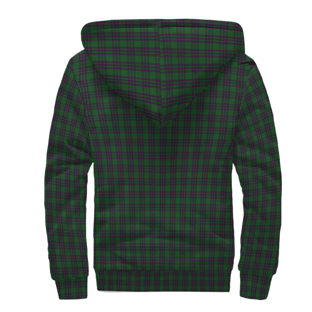 Elphinstone Tartan Sherpa Hoodie with Family Crest - Tartan Vibes Clothing