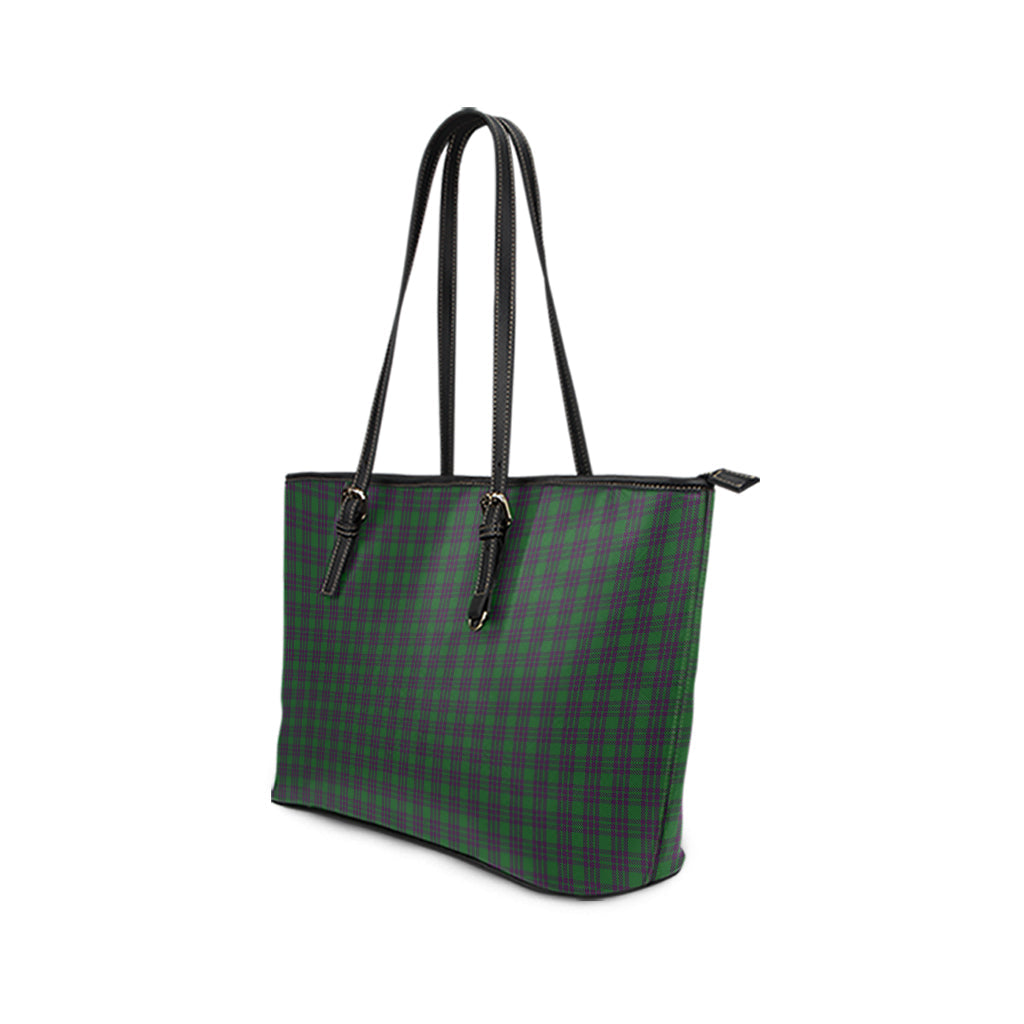 Elphinstone Tartan Leather Tote Bag - Tartan Vibes Clothing