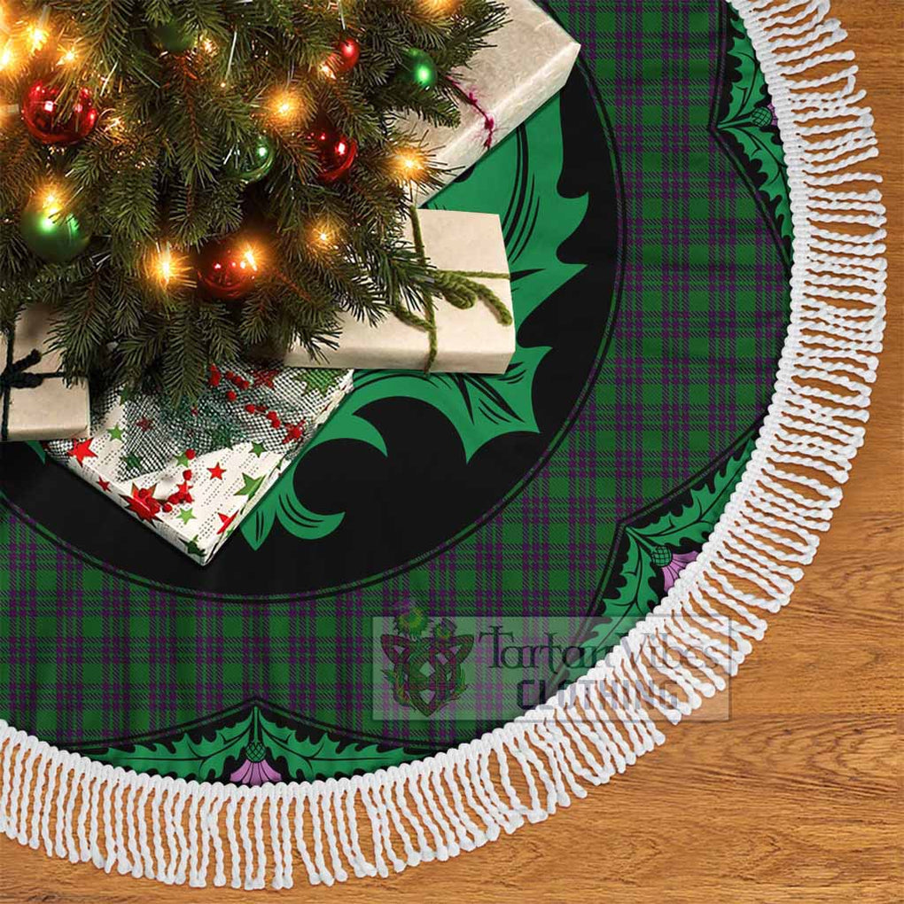 Elphinstone Tartan Christmas Tree Skirt Scottish Thistle Style - Tartan Vibes Clothing