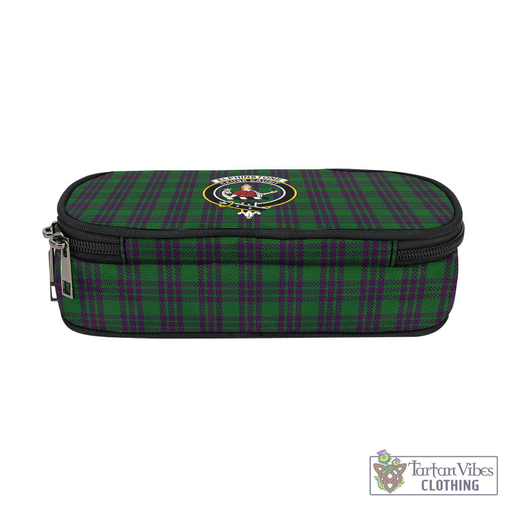 Elphinstone Tartan Pen and Pencil Case with Family Crest - Tartan Vibes Clothing
