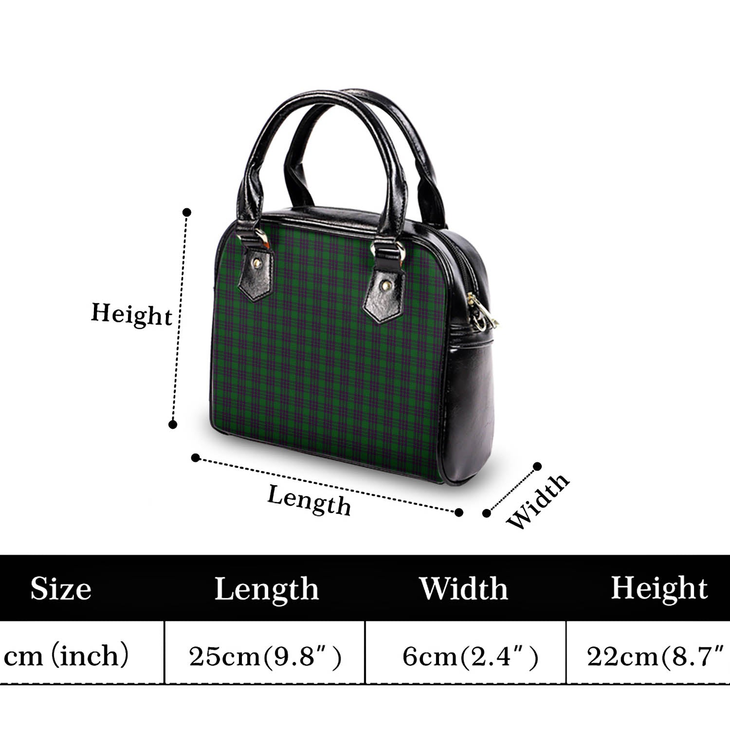 Elphinstone Tartan Shoulder Handbags - Tartan Vibes Clothing