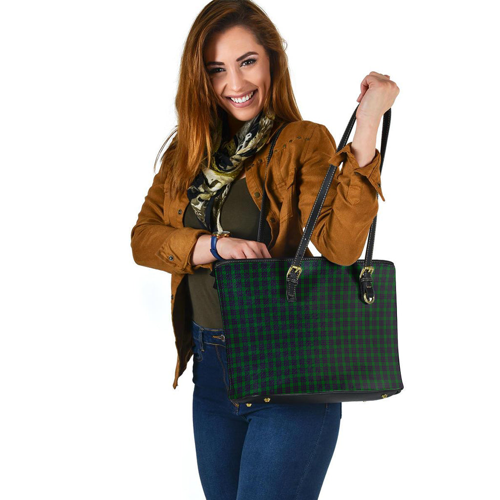 Elphinstone Tartan Leather Tote Bag - Tartan Vibes Clothing