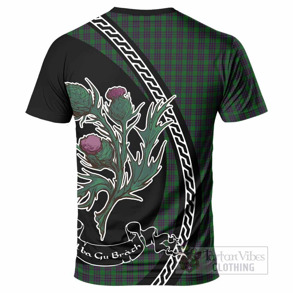 Elphinstone Family Crest Tartan T-Shirt Alba Thistle Inspired - Tartan Vibes Clothing