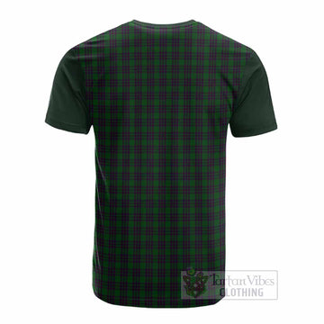 Elphinstone Tartan Accent Cotton T-shirt with Family Crest