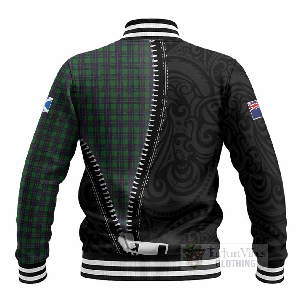 Elphinstone Tartan Baseball Jacket New Zealand Pattern Unique Zipper Stylized