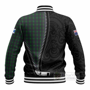 Elphinstone Tartan Baseball Jacket New Zealand Pattern Unique Zipper Stylized