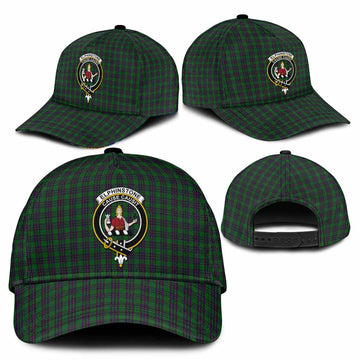 Elphinstone Tartan Classic Cap with Family Crest
