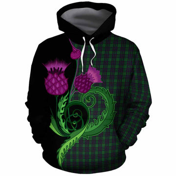 Elphinstone Tartan Cotton Hoodie Traditional Scottish Thistle