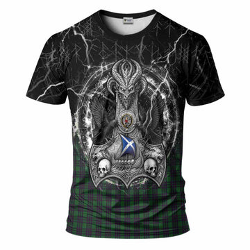 Elphinstone Tartan Crest T-Shirt Celtic Odin's Raven Legacy