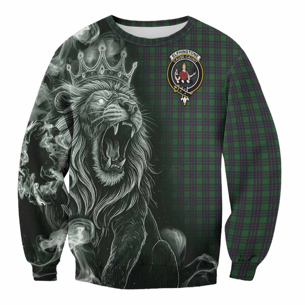 Elphinstone Tartan Sweatshirt Roaring Lion Heritage