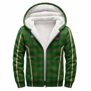 English Irish Clan Coat of Arm Tartan Sherpa Hoodie Flag Style