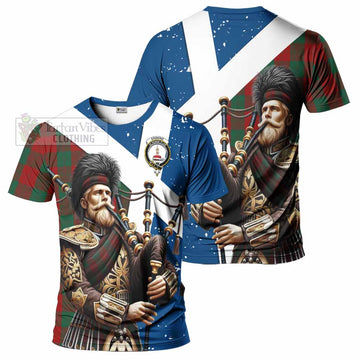 Erskine Tartan T-Shirt with Family Crest Scottish Bagpiper Vibes Kid's Shirt - Tartan Vibes Clothing