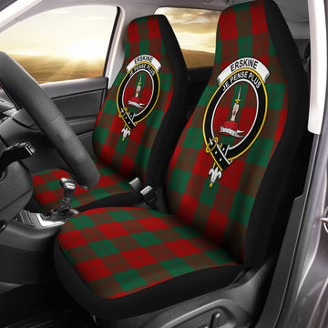 Erskine Tartan Car Seat Cover with Family Crest One Size - Tartanvibesclothing