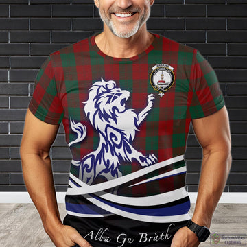 Erskine Tartan T-Shirt with Alba Gu Brath Regal Lion Emblem Kid's Shirt - Tartan Vibes Clothing