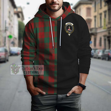 Erskine Tartan Hoodie with Family Crest and Half Of Me Style Zip Hoodie - Tartanvibesclothing Shop