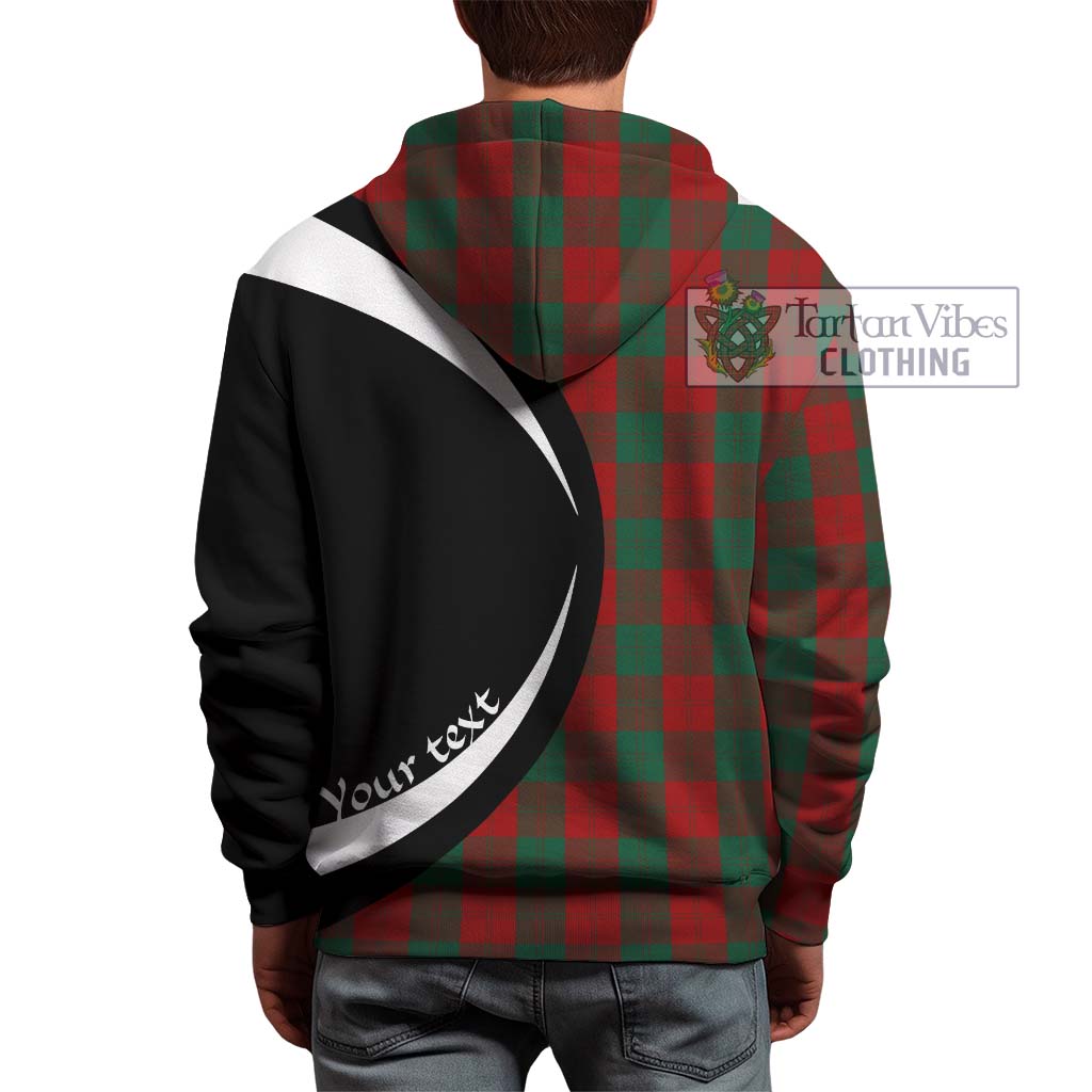 Tartan Vibes Clothing Erskine Tartan Hoodie with Family Crest Circle Style