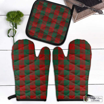 Erskine Tartan Combo Oven Mitt & Pot-Holder Combo 1 Oven Mitt & 1 Pot-Holder Black - Tartan Vibes Clothing