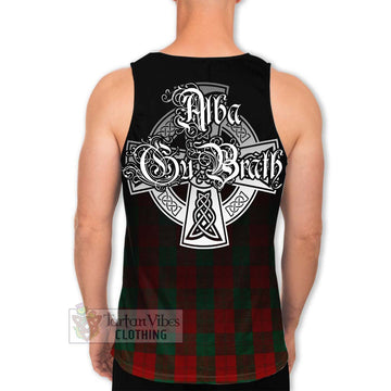 Tartan Vibes Clothing Erskine Tartan Men's Tank Top Featuring Alba Gu Brath Family Crest Celtic Inspired