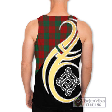 Erskine Tartan Men's Tank Top with Family Crest and Celtic Symbol Style - Tartan Vibes Clothing