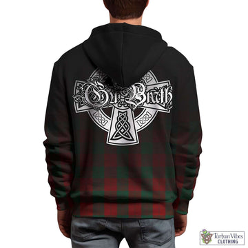 Tartan Vibes Clothing Erskine Tartan Hoodie Featuring Alba Gu Brath Family Crest Celtic Inspired