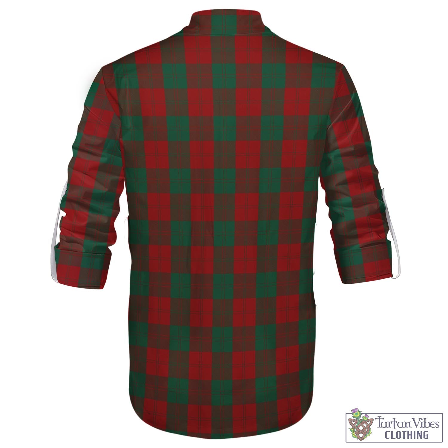 Tartan Vibes Clothing Erskine Tartan Men's Scottish Traditional Jacobite Ghillie Kilt Shirt