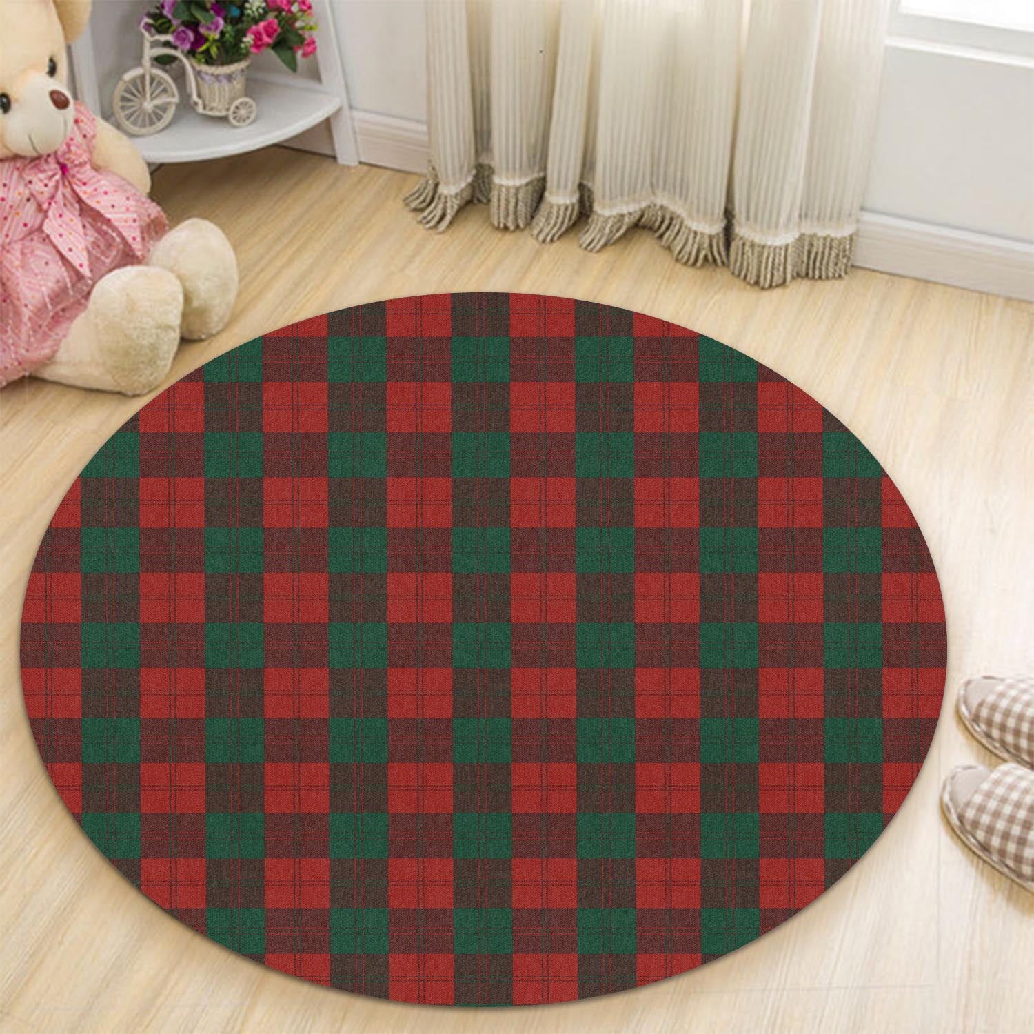 Erskine Tartan Round Rug - Tartanvibesclothing