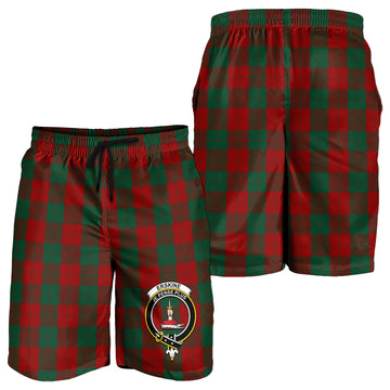 Erskine Tartan Mens Shorts with Family Crest