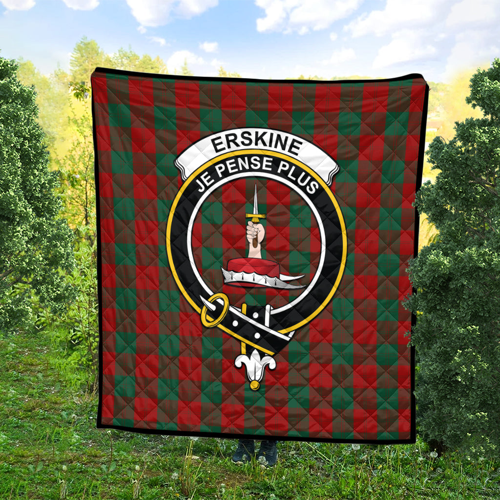erskine-tartan-quilt-with-family-crest