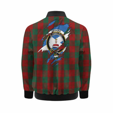 Erskine Clan Crest In Me Tartan Kid Bomber Jacket Scotland Flag Style
