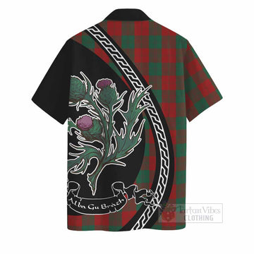 Erskine Family Crest Tartan Hawaiian Shirt Alba Thistle Inspired