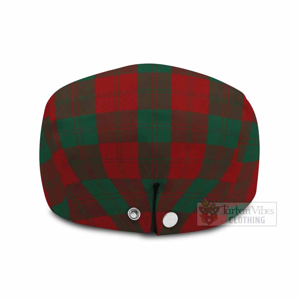 Erskine Family Crest Tartan Jeff Cap, Tartan Flat Cap