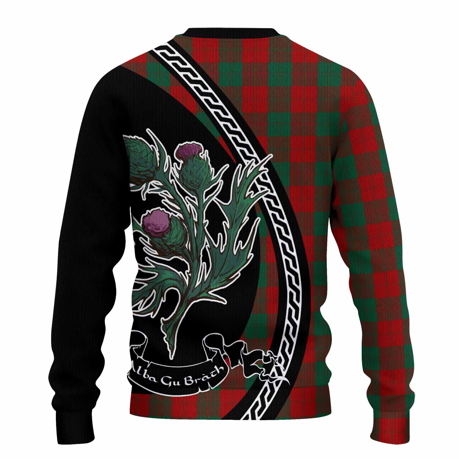 Erskine Family Crest Tartan Knitted Sweater Alba Thistle Inspired - Tartan Vibes Clothing
