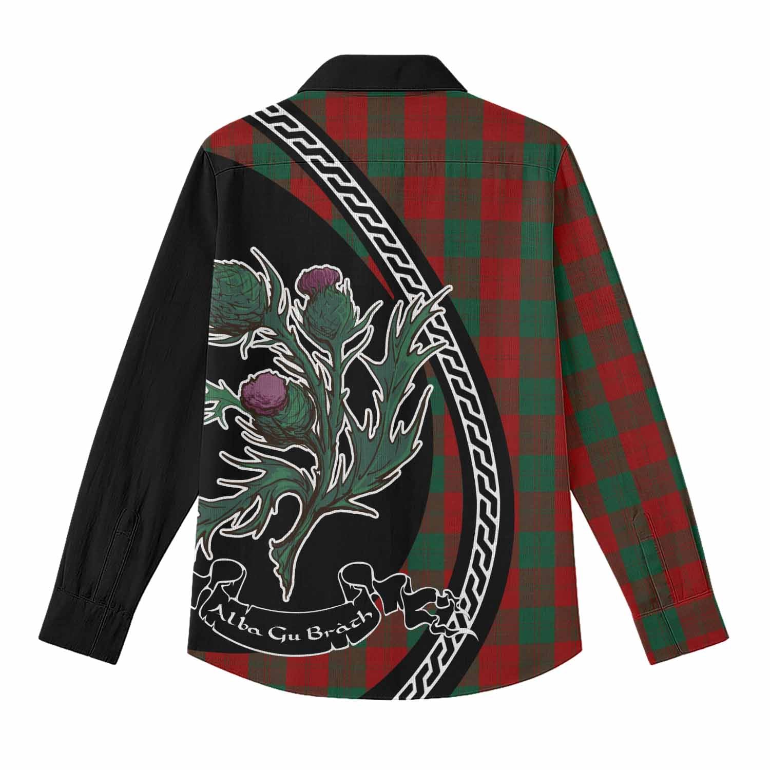 Erskine Family Crest Tartan Women Casual Shirt Alba Thistle Inspired - Tartan Vibes Clothing