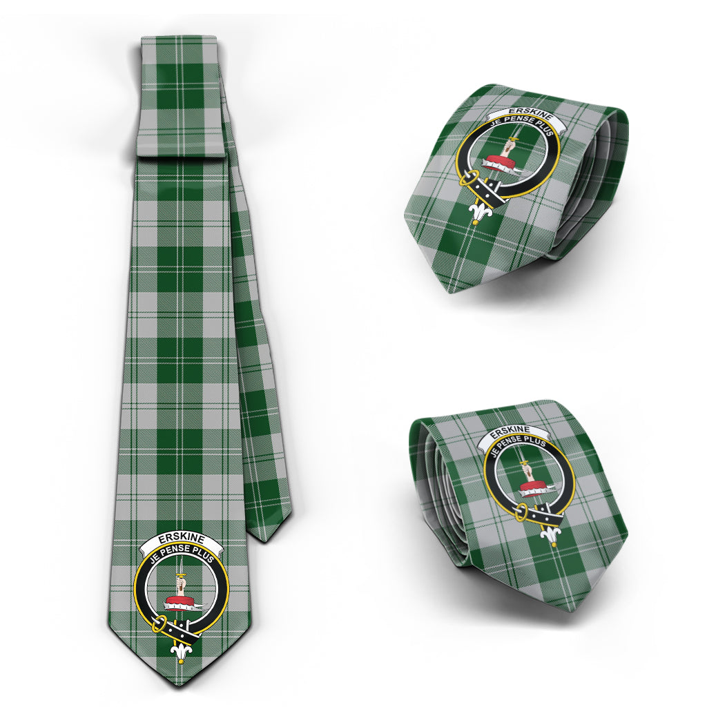 erskine-green-tartan-classic-necktie-with-family-crest