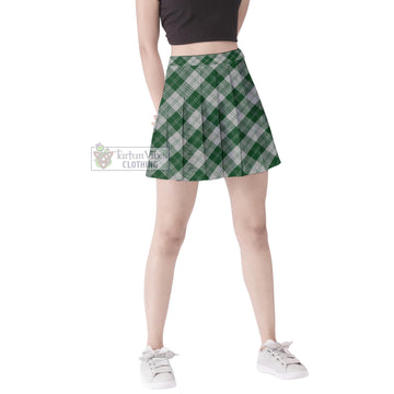 Erskine Green Tartan Women's Plated Mini Skirt