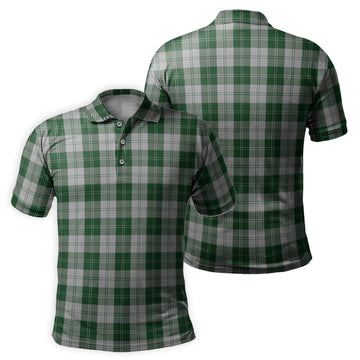 Erskine Green Tartan Mens Polo Shirt