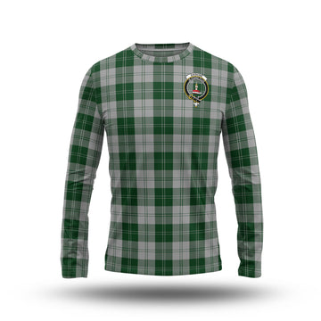 Erskine Green Tartan Long Sleeve T-Shirt with Family Crest