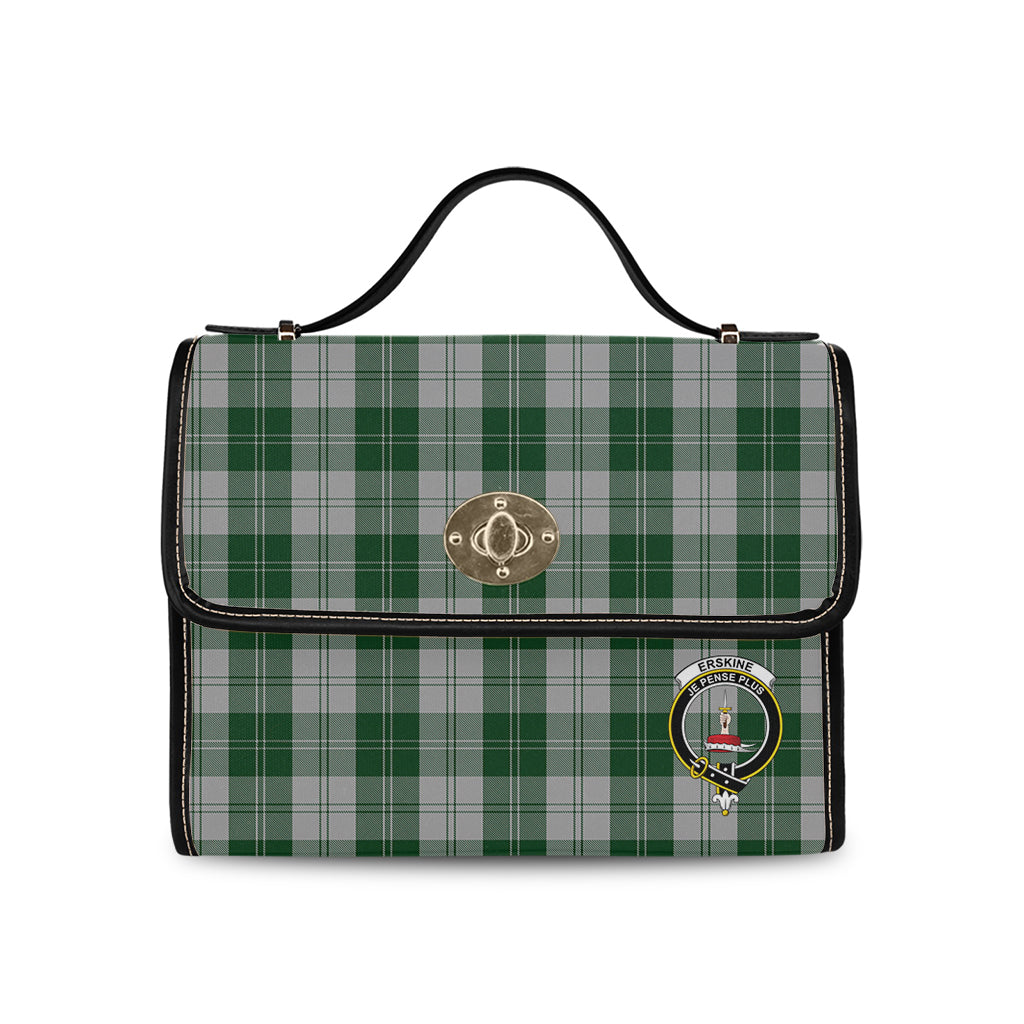 erskine-green-tartan-leather-strap-waterproof-canvas-bag-with-family-crest