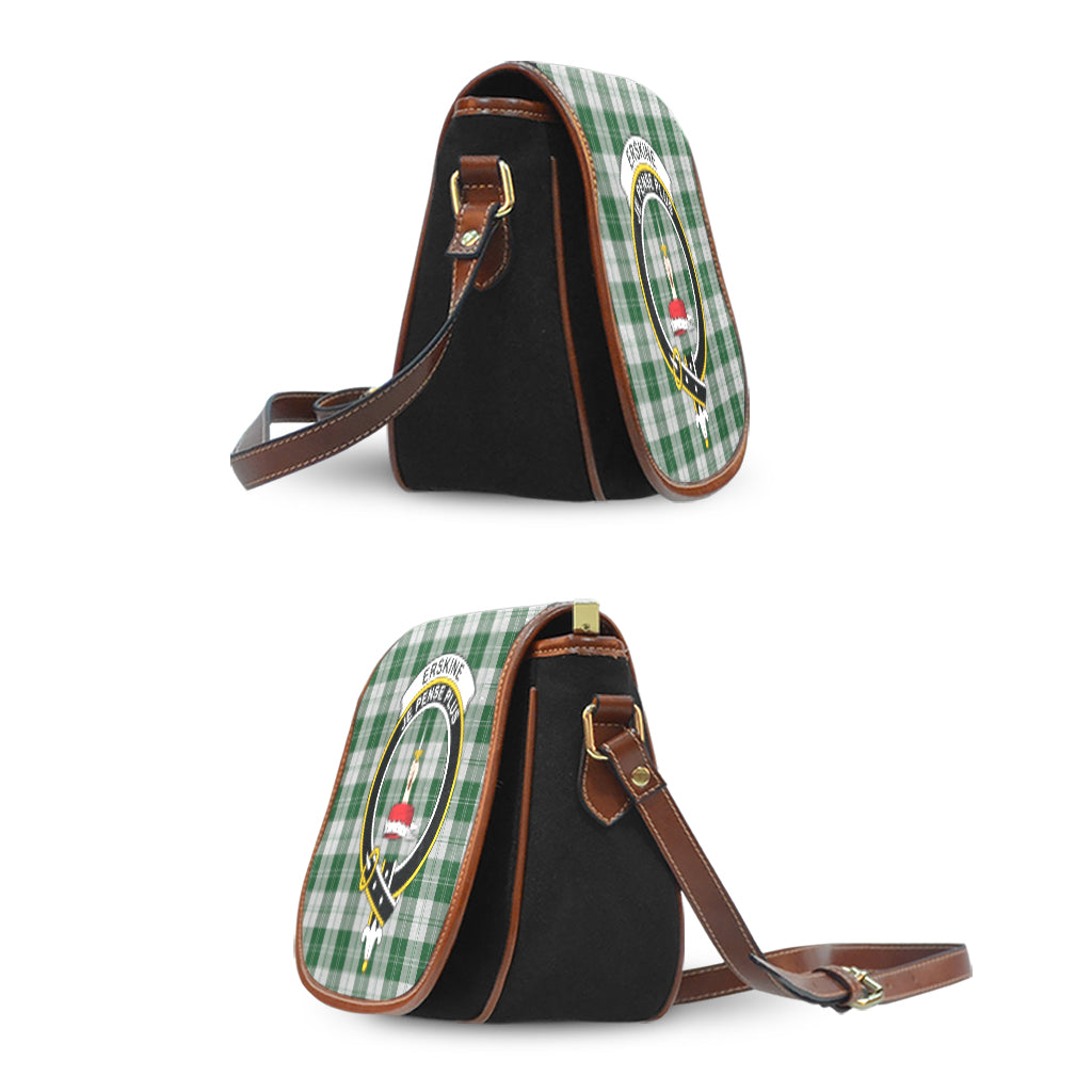 erskine-green-tartan-saddle-bag-with-family-crest