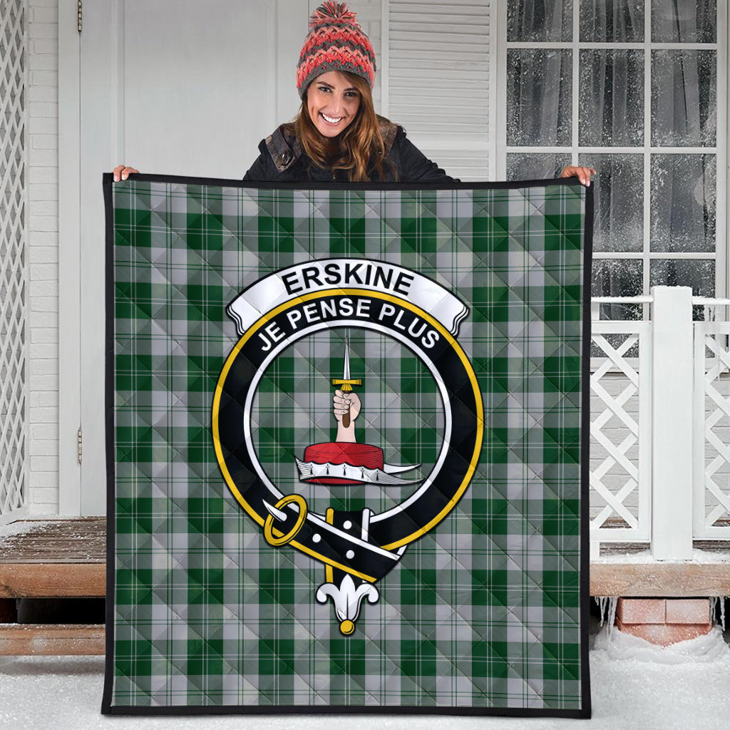 erskine-green-tartan-quilt-with-family-crest