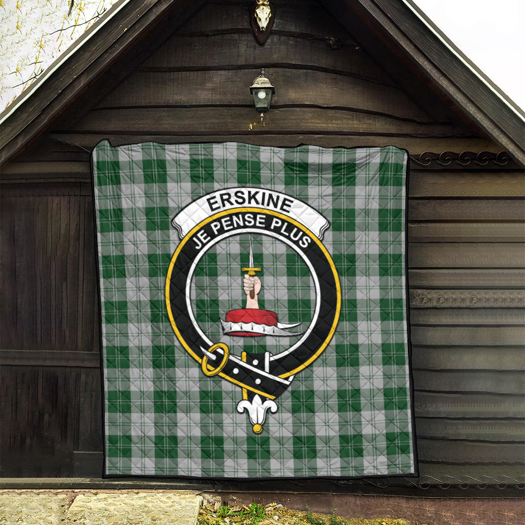 erskine-green-tartan-quilt-with-family-crest