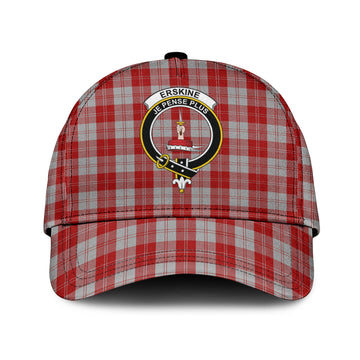 Erskine Red Tartan Classic Cap with Family Crest