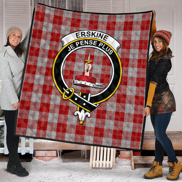 erskine-red-tartan-quilt-with-family-crest